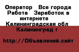 Оператор - Все города Работа » Заработок в интернете   . Калининградская обл.,Калининград г.